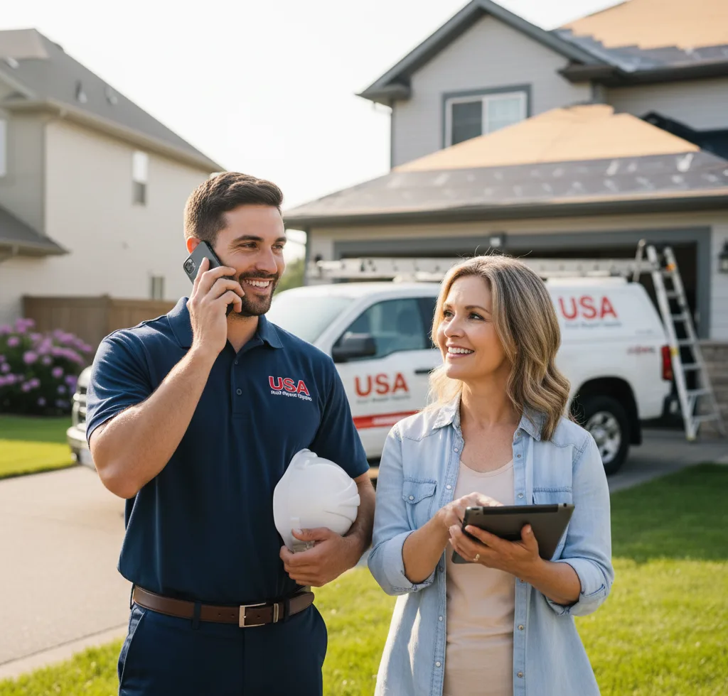 USA Roof Repair Experts customer support in Piedmont